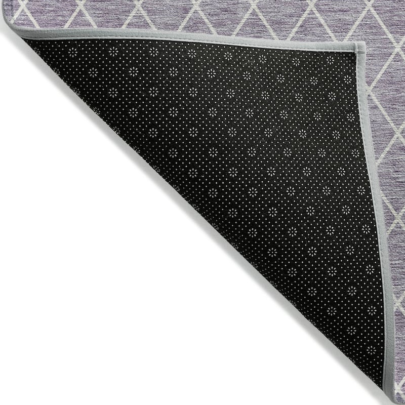 Machine Washable Indoor/ Outdoor Chantille Diamond Trellis Rug