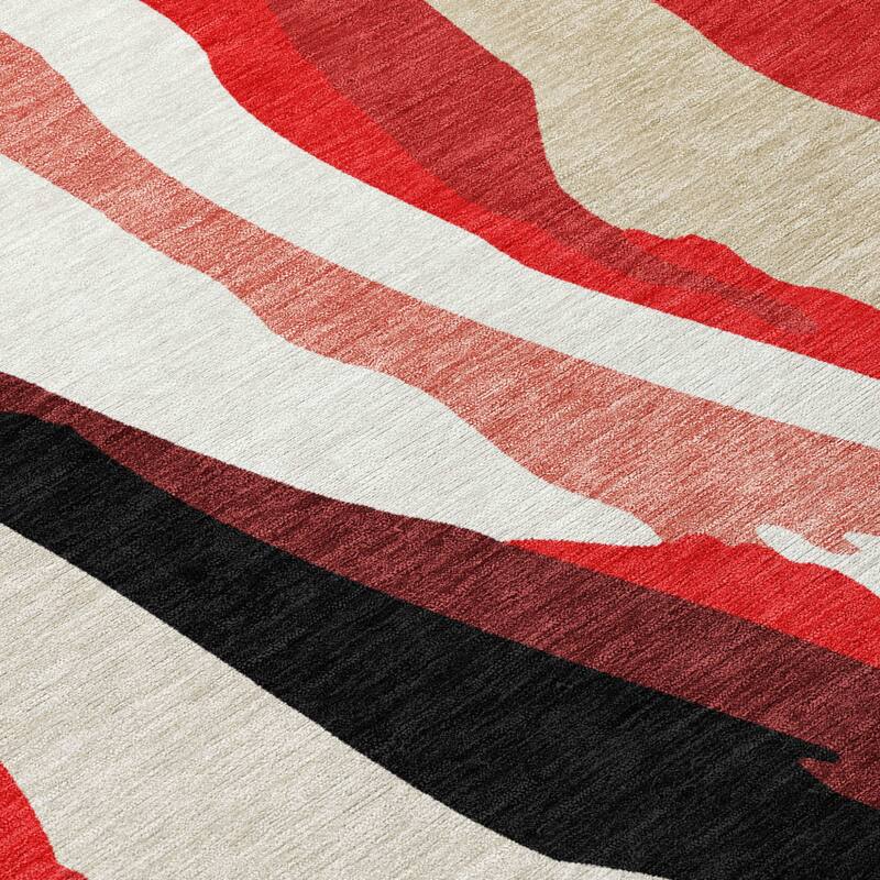 HomeRoots Abstract Transitional Rectangle Outdoor Rug