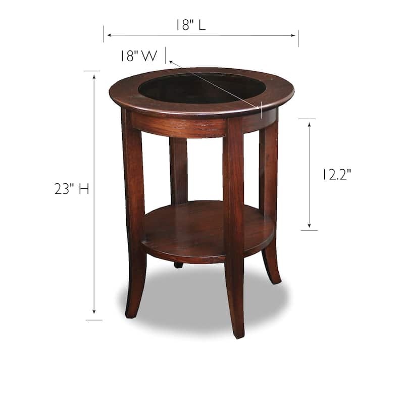 Copper Grove Halesia Solid Oak Round Side Table