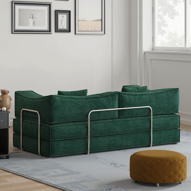 78.8 inch Modular sofa, convertible pudding block sofa, floor-standing sofa bed with armrests and comfortable sofa bed