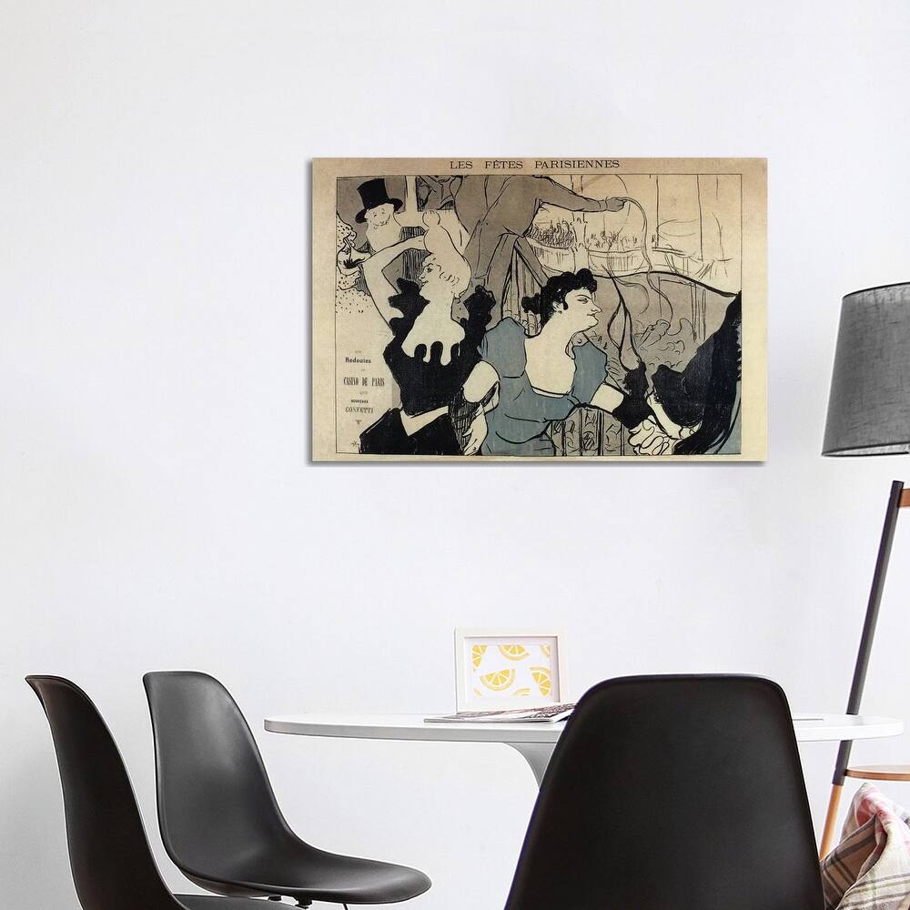 iCanvas "Les Fetes Parisiennes, 1892" by Henri de Toulouse-Lautrec Canvas Print