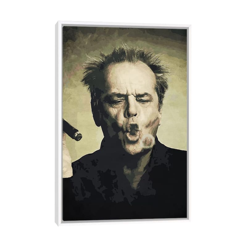 iCanvas "Jack" by Durro Art Framed Canvas Print - White - 48x32