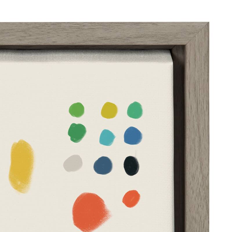 Kate and Laurel Sylvie Zen Garden 1 Framed Canvas by Kelly Knaga