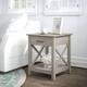 End Table with Storage - Washed Gray