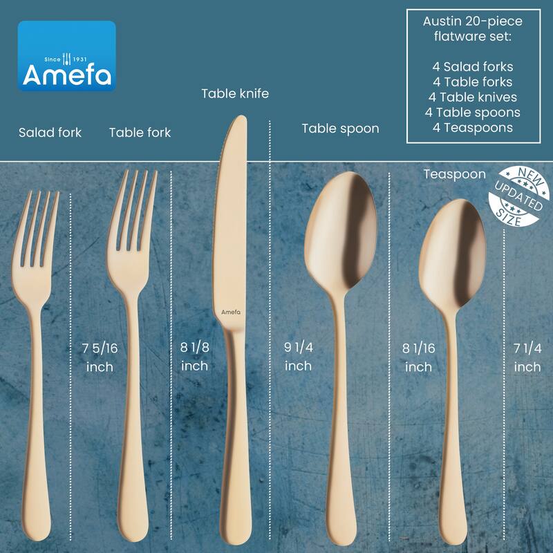 Amefa Austin 20 Piece Flatware Set