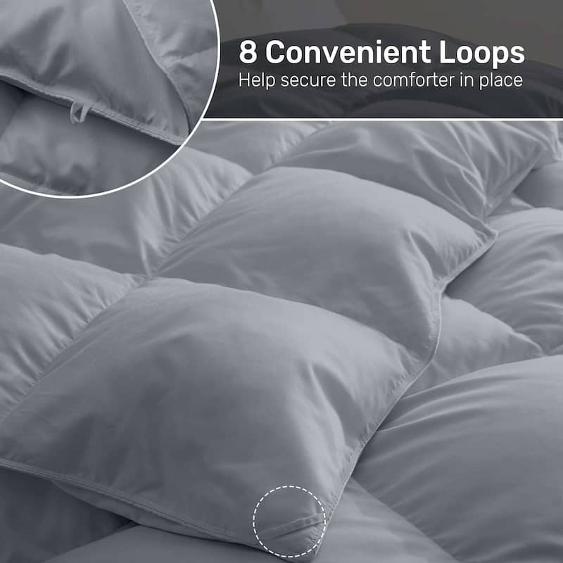Lightweight Premium White Goose Down Comforter Duvet Insert for Summer