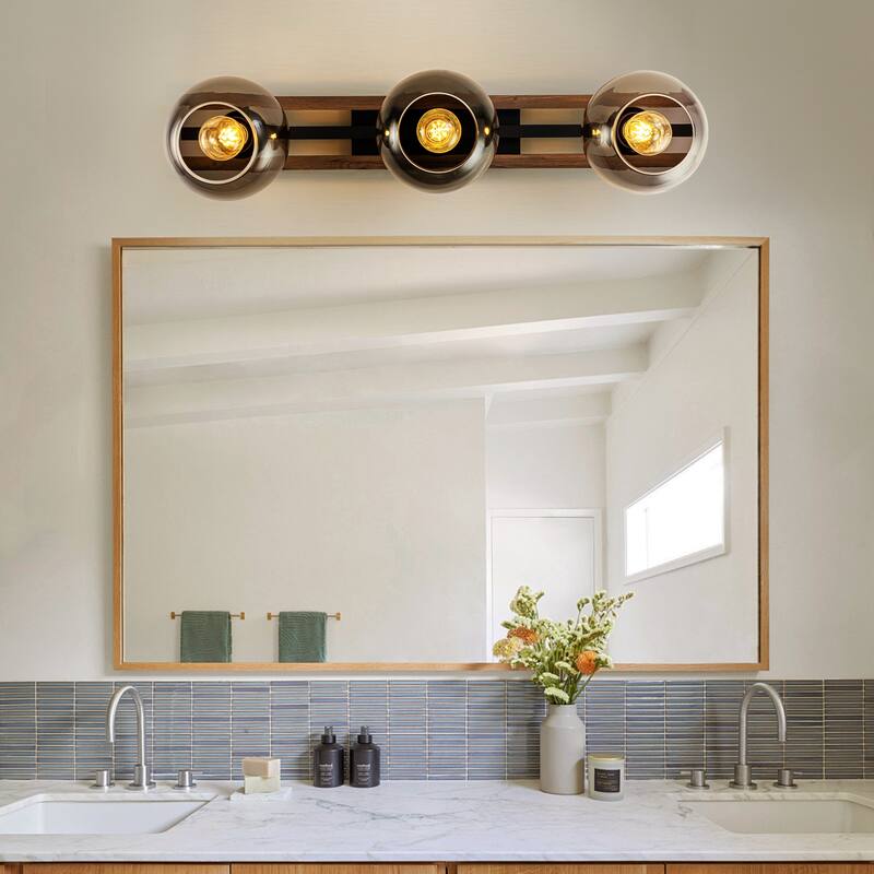 31.5" 3 - Light Linear Glass Flush Mount Ceiling Light for Dining Room - 3 Light