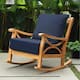 Option Natural Teak/Navy Cushion