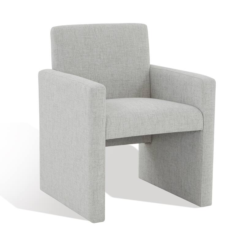 SAFAVIEH Couture Gunna Linen Arm Chair - 26" W x 25" D x 33" H - 26Wx25Dx33H