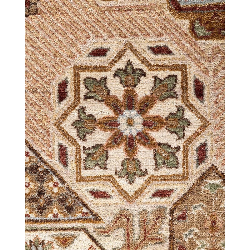 Ikat One-of-a-Kind Hand-Knotted Area Rug - Brown, 8' 0" x 10' 4" - 8' 0" x 10' 4"