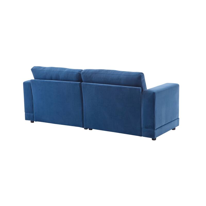 81" Classic Polyester 3-Seater Sofa with Soft Fabric Upholstery