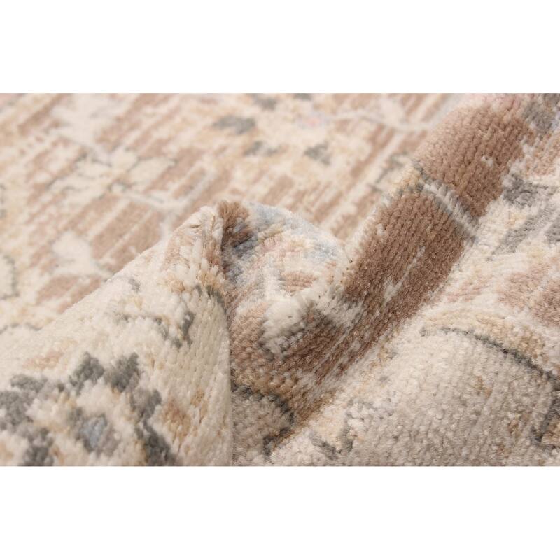 ECARPETGALLERY Machine Woven Arden Beige Area Rug