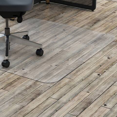 Lorell Rectangular Chair Mat without Lip (4'5 x 3'9)