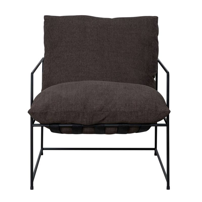 Rogan Modern Industrial Accent Chair