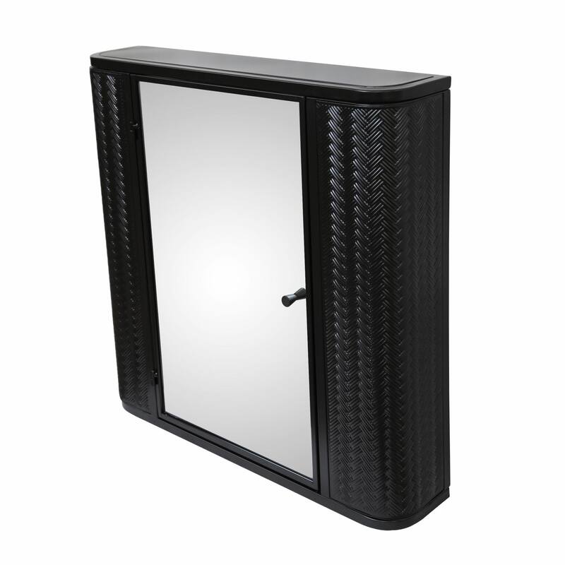Steel Frame Mirror Cabinet - Waterproof, Space-Saving Storage