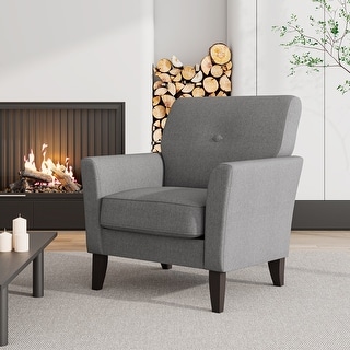 Alex Plush Low-Pile Velour Armchair with Flared Arms