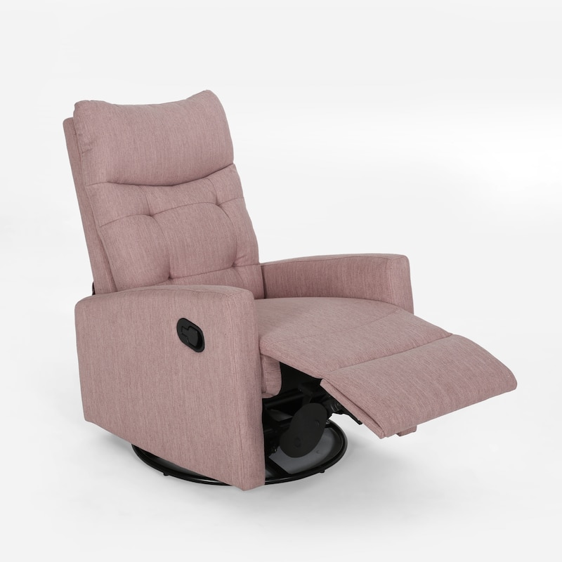 Contemporary Push‑Back Swivel Glider Recliner Chair