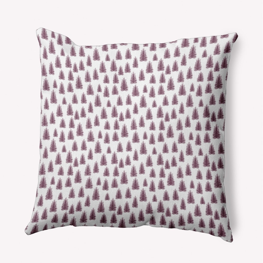 Christmas Trees Pattern Accent Pillow