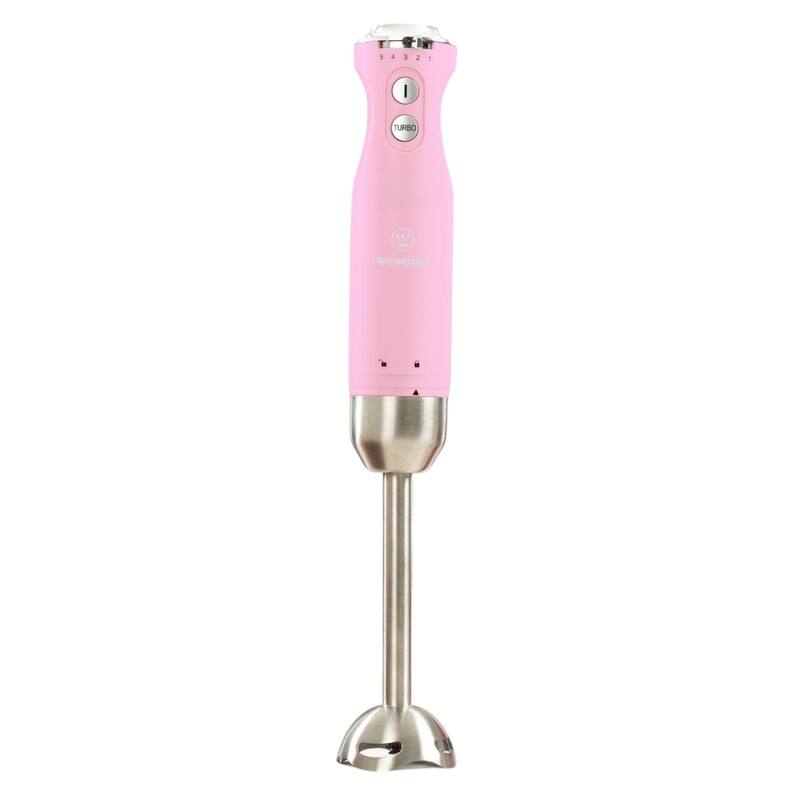 Westinghouse 5-Speed Immersion Hand Blender - Retro Series, 4 Colors - Pink