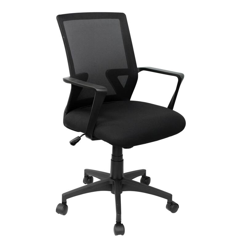 Techni Mobili Ergonomic Mesh Office Chair with Adjustable Height & Tilt - Economical Desk Chair with Lumbar Support