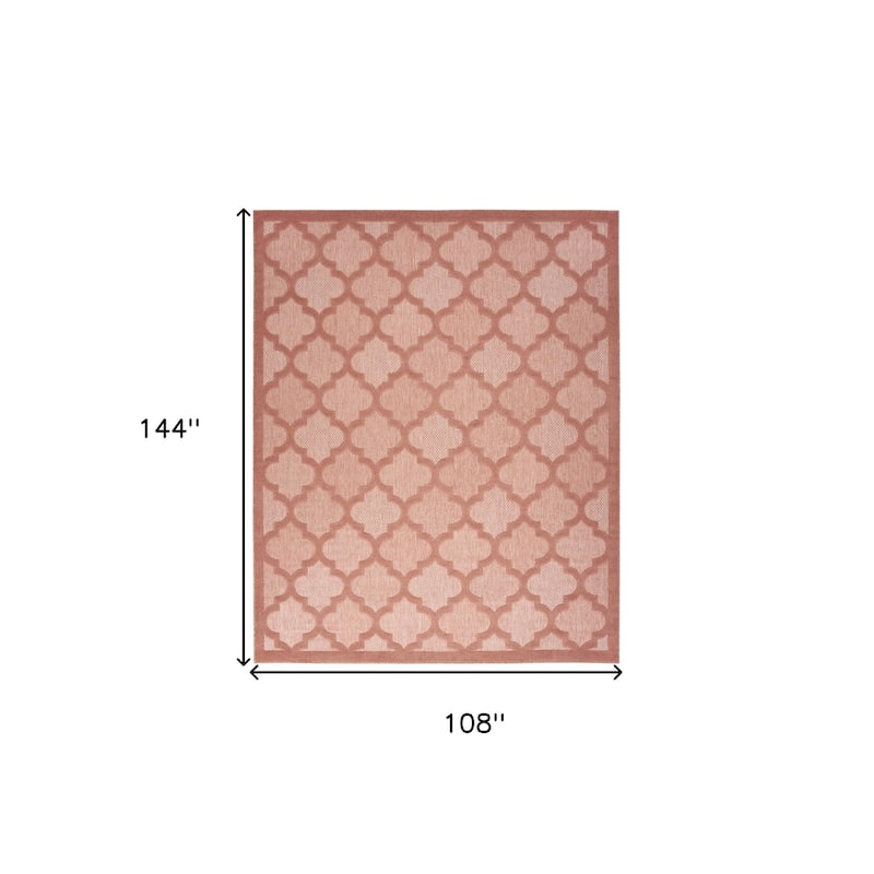 HomeRoots Contemporary Rectangle Outdoor Rug - 9' X 12'