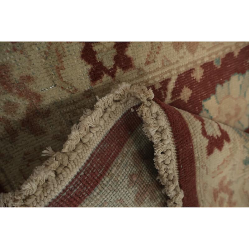 Hand Knotted Oriental 100% Wool Carpet Traditional All-Over Brown Ziegler Area Rug - 3' 10'' X 2' 0''