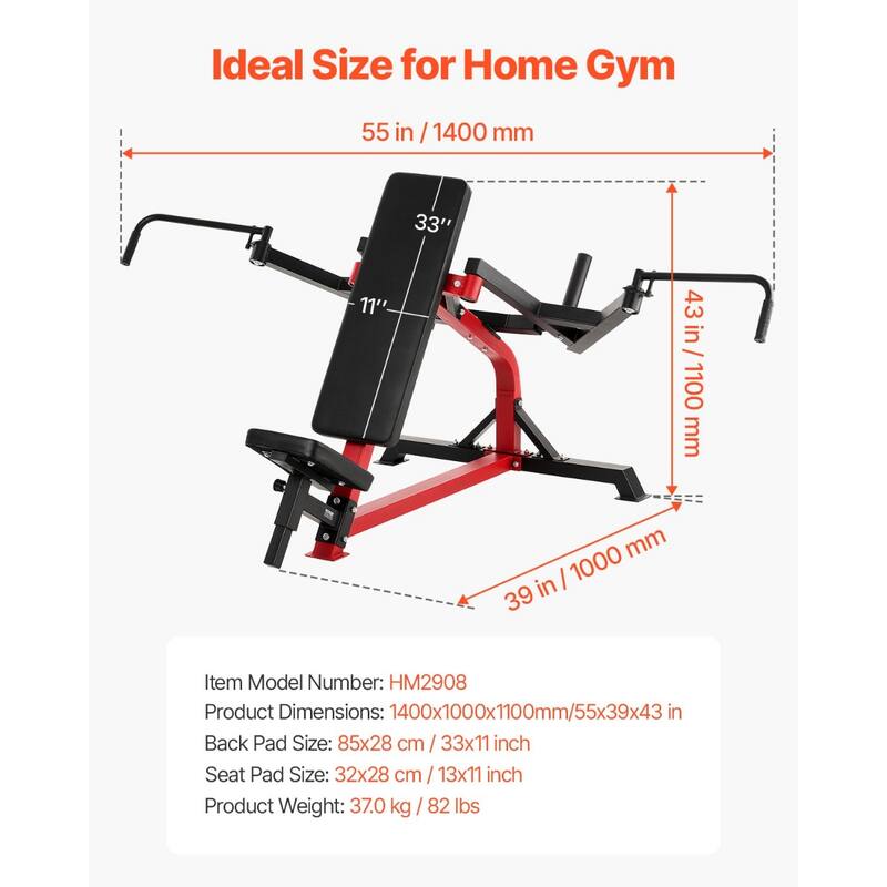 Carbon Steel Frame Adjustable Chest Fly Machine for Upper Body Strength Reverse Bench Press - 55” x 39” x 43”