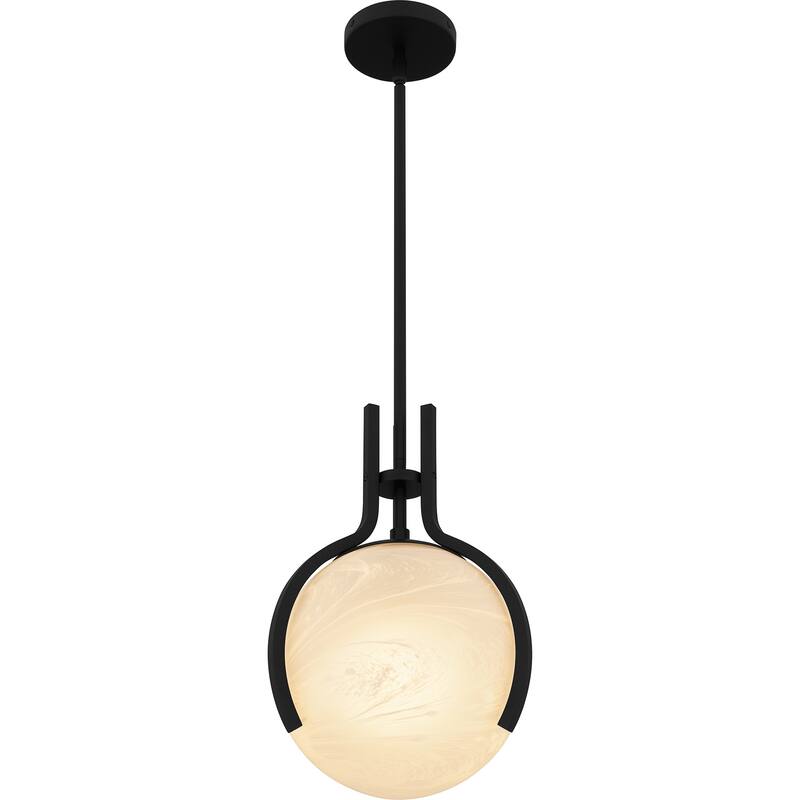 Orbit 1-Light Matte Black Pendant Light