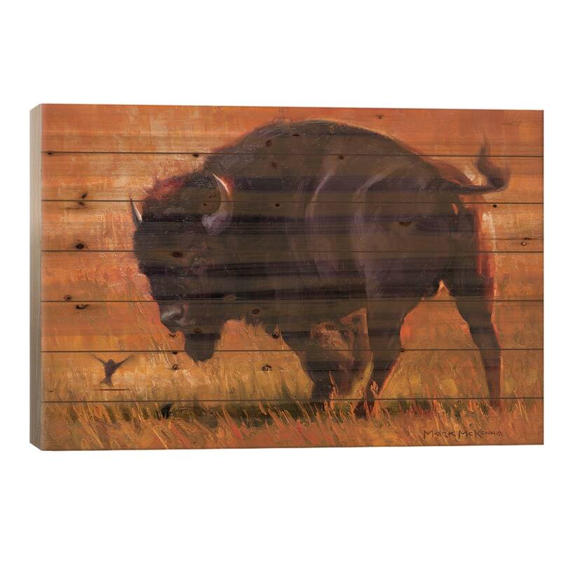 A Fleeting Diversion Print On Wood by Mark McKenna - Multi-Color - 26x40x1.5