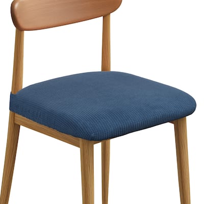 Set of 2 Chair Covers for Dining Chairs, Chair Seat Slipcovers