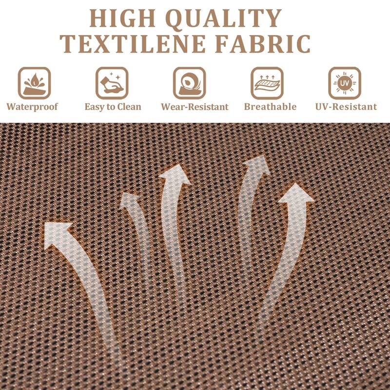 VredHom Outdoor Aluminum Adjustable Chaise Lounge Chairs and Side Table Set - 60.4 in L * 24.6 in W * 16.1/40.8 in H