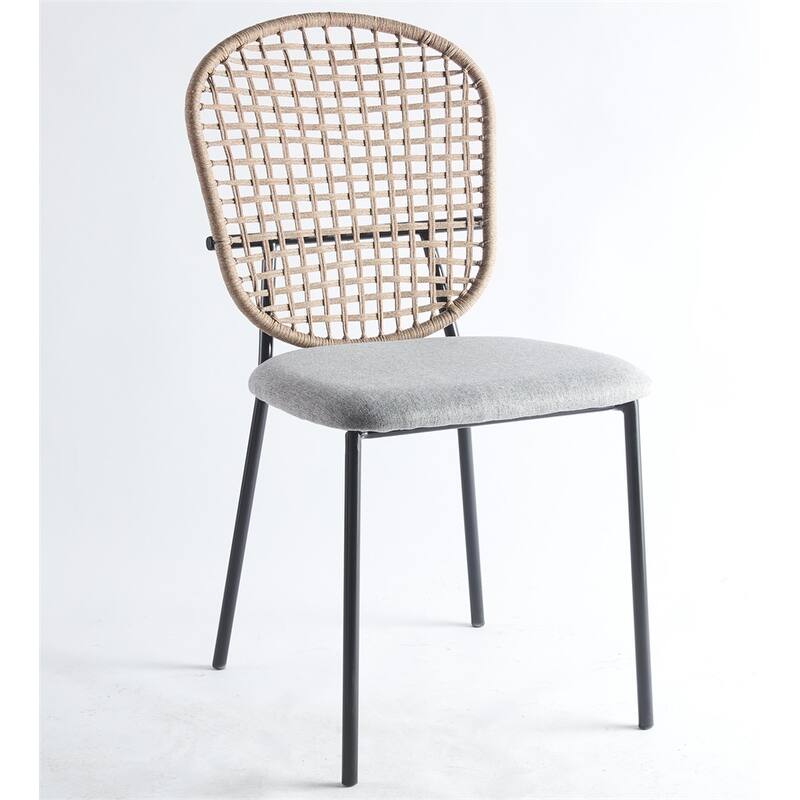 Dining chair coffee chair sennit chair set of 4,