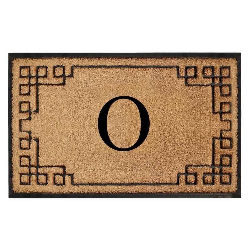 A1HC Natural Coir & Rubber Door Mat, Heavy Duty, Dirt Trapping, Long-Lasting Entrance Doormats,Thick & Durable Outdoor Entry Mat - 30" X 48" - O