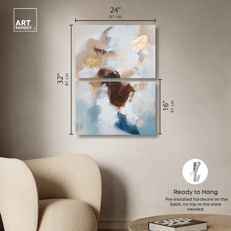 Earth's Palette I Canvas Set of 2 by Art Remedy, Gallery Wrapped