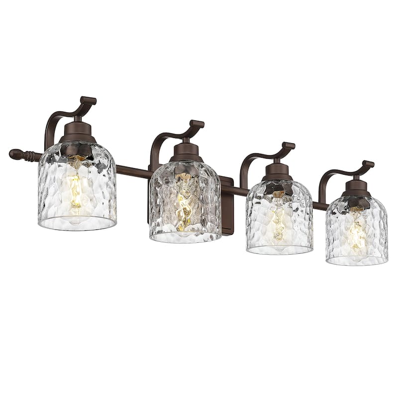 Modern 3/4-Light Bathroom Vanity Light - 4-light - Oil-Rubbed Bronze