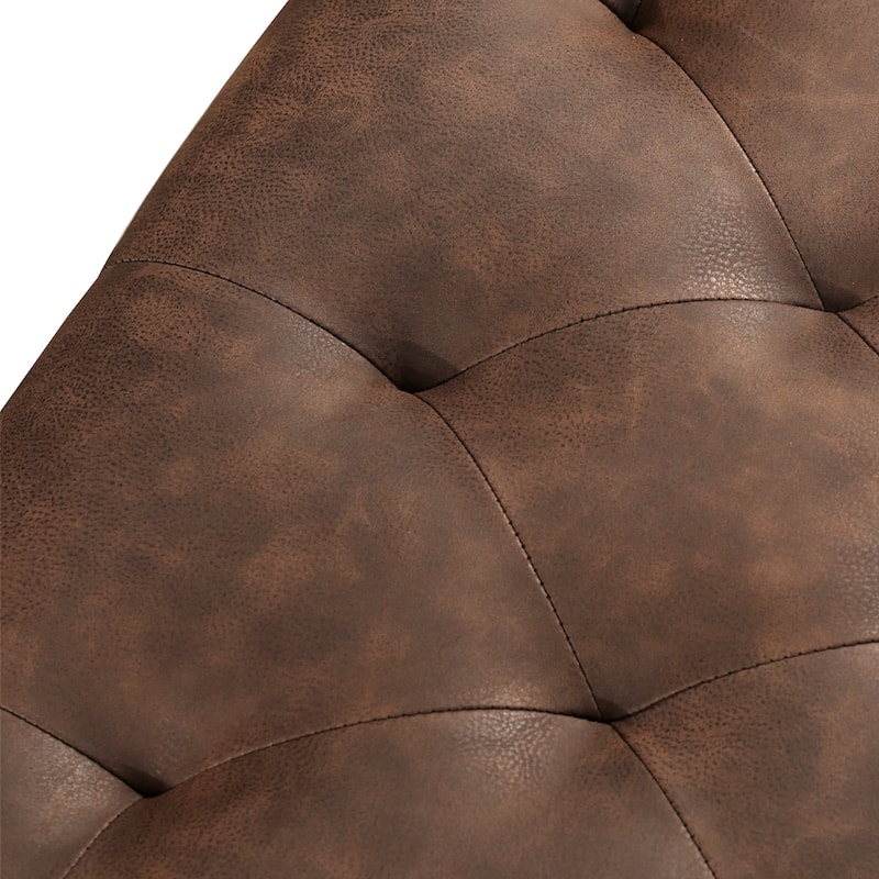 Adeco High End Classy Tufted Storage Ottoman Bench Footstool