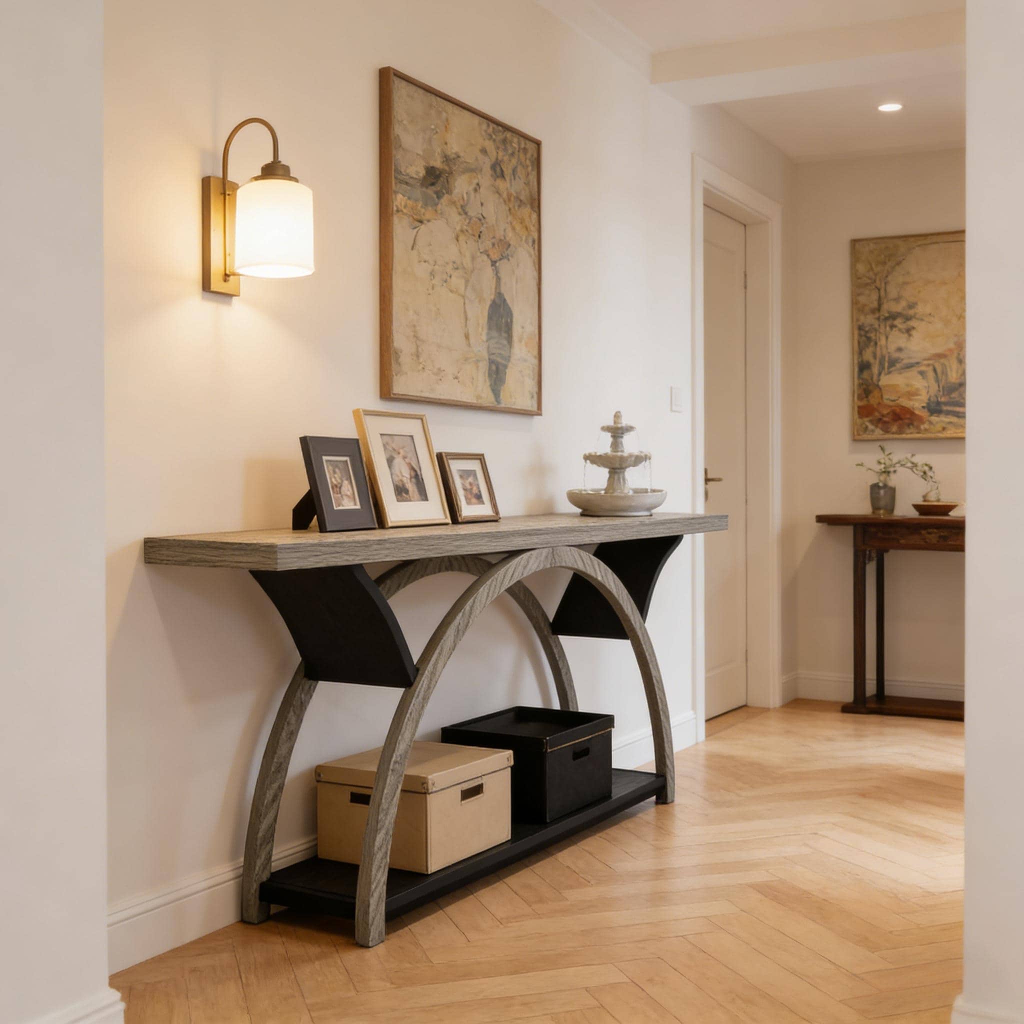 2-Tier Side Table(Only Including Coffee Table) - Gray