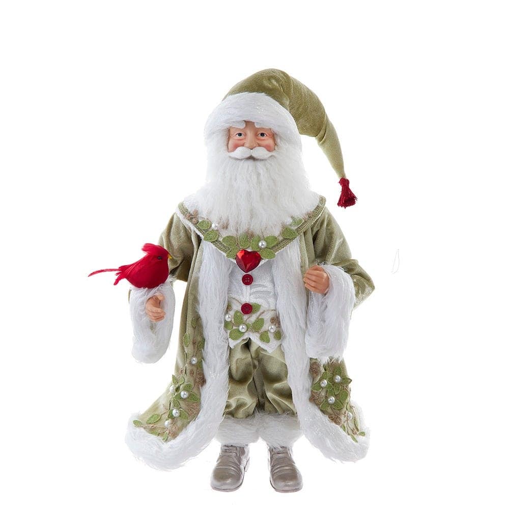 Kurt Adler 18-Inch Kringles Mistletoe Kisses Santa table piece