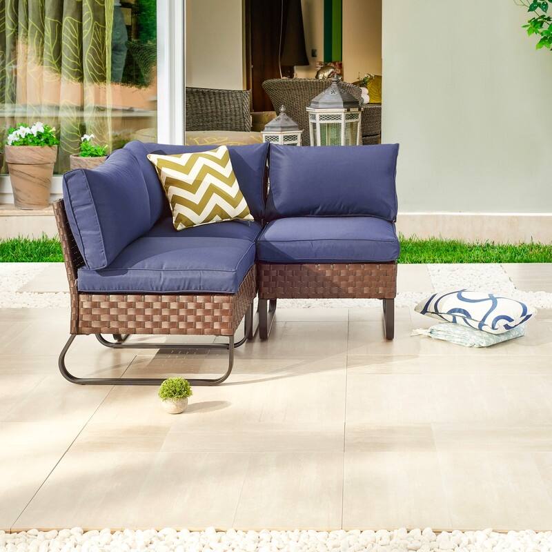 Patio Festival U-Leg 3-Piece Outdoor Sectional Set