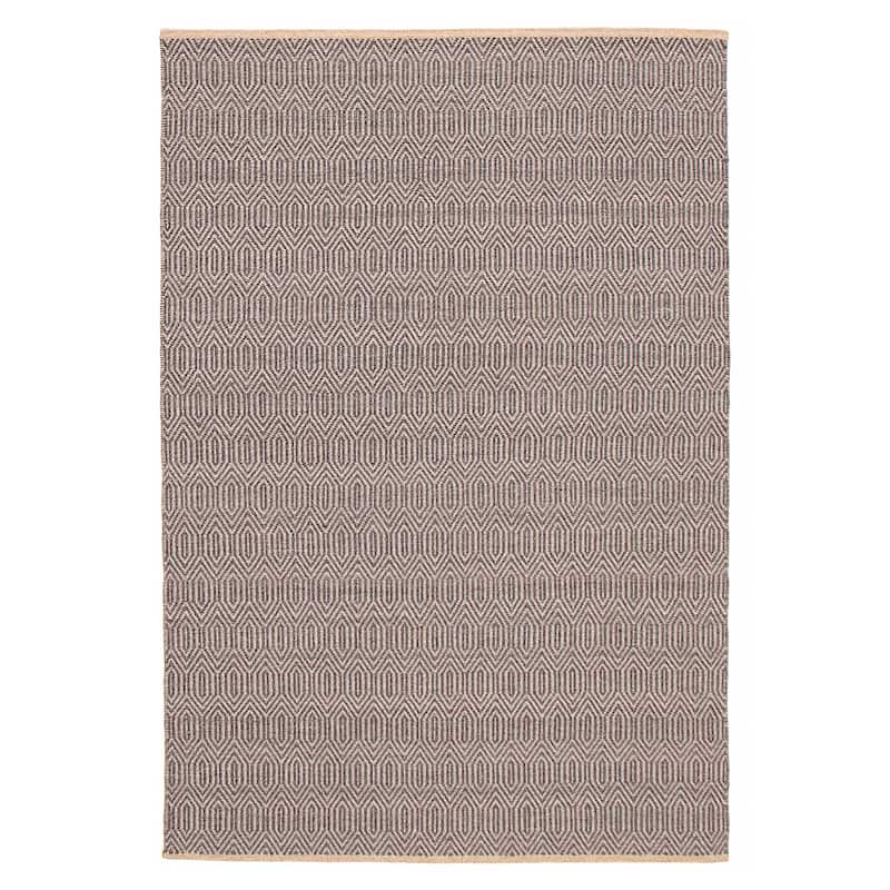 Nevada Grey Kilim 5'2" x 7'8" - 5'2 x 7'8 - Dark Grey - 5'2 x 7'8