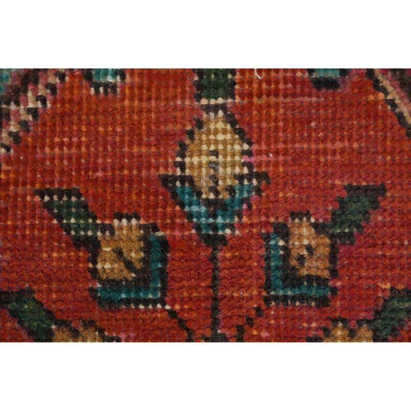 Hand Knotted Oriental 100% Wool Carpet Traditional Floral Oranges & Rust Tabriz Area Rug - 5' 3'' X 3' 2''