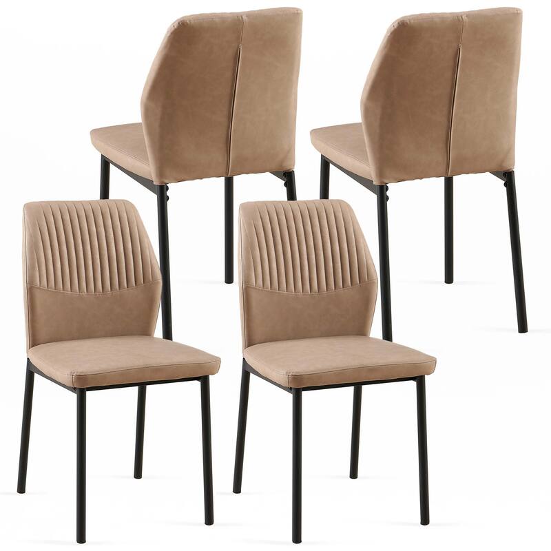 PU Leather Dining Chairs Set of 4