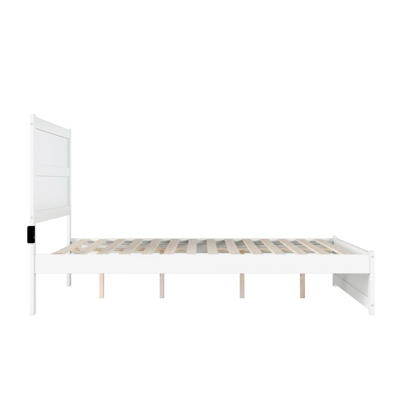 NoHo Queen Bed with Footboard in White