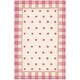 preview thumbnail 2 of 11, SAFAVIEH Handmade Novelty Dajana Polka Dot Wool Rug 2'6" x 4' - Ivory/Pink - Rectangle