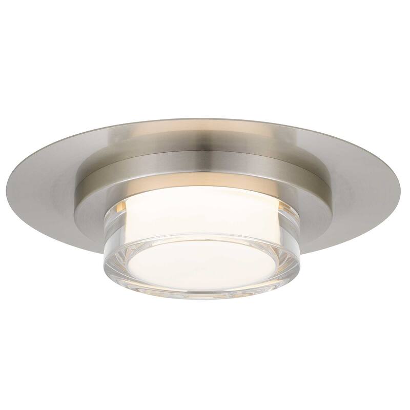 12 inch Square Chrome Integrated LED Flush Mount