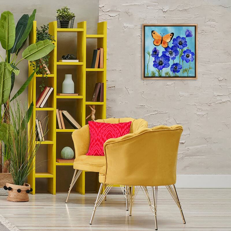 Stupell Poetic Monarch Butterfly Framed Floater Canvas Wall Art Design By Paul Brent