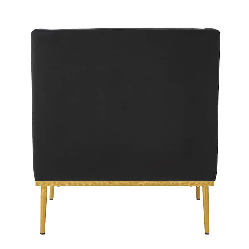 Modern Armchair Velvet Accent Chair Reading Chair Single Sofa Chair for Living Room, Bedroom, or Reading Corner