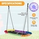 preview thumbnail 3 of 8, Costway 60" Saucer Swing with LED Lights 700 LBS Platform Tree Swing - See Details