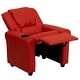 preview thumbnail 75 of 189, Contemporary Kids Recliner with Cup Holder and Headrest - 24"W x 21.5" - 36.5"D x 27"H