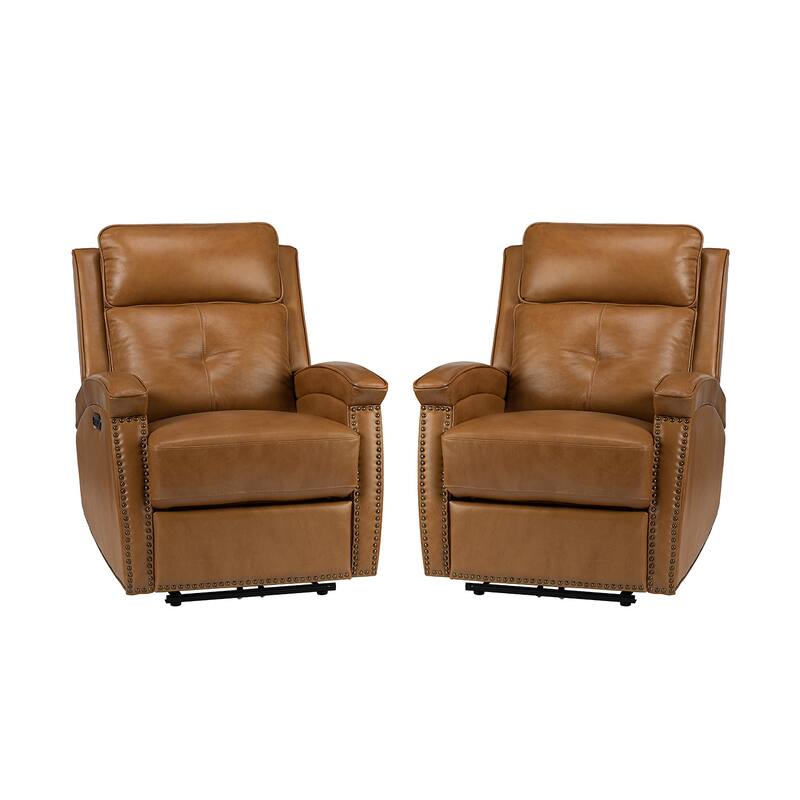Edmondo Contemporary Power Recliner With a USB port Set Of 2 by HULALA HOME